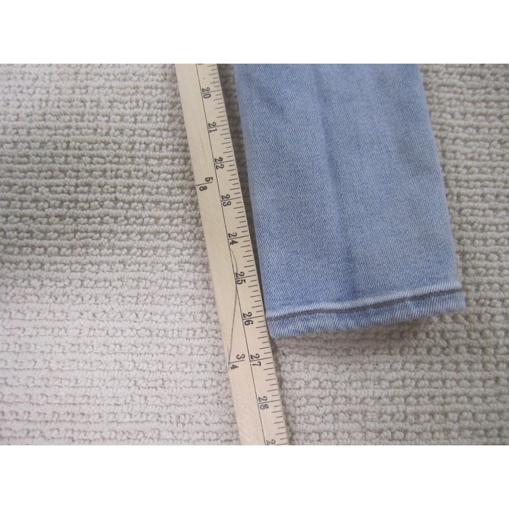 Bamboo Jeans Womens 7‎ Light Wash Blue Distressed Ripped Skinny Stretch Denim - Picture 8 of 10
